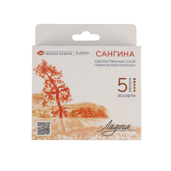 Набор сухих художественных графических материалов ЛАДОГА сангина ассорти цветов 5 мелков NP-2721422311
