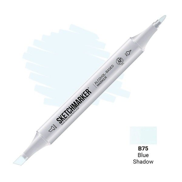Маркер SKETCHMARKER двухсторонний на спирт.основе B75 Синяя тень MPSM-B75