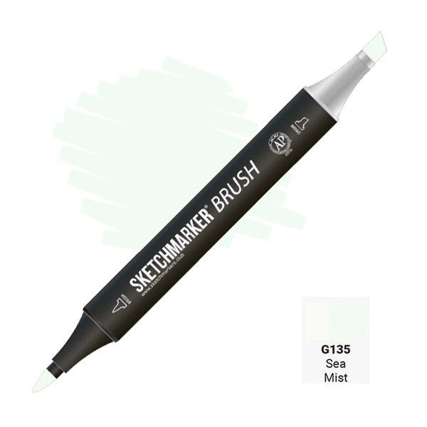Маркер SKETCHMARKER Brush двухсторонний на спирт.основе G135 Морская дымка MPSMB-G135