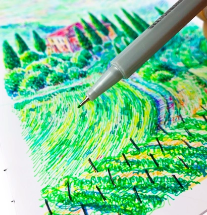 Набор капиллярных ручек SKETCHMARKER Artist fine pen Basic 1 12 цв MPAFP-12BAS1