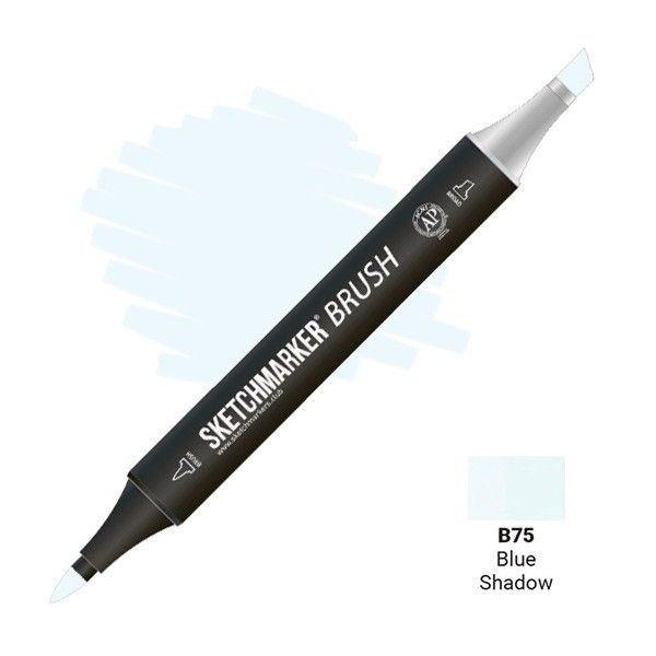 Маркер SKETCHMARKER Brush двухсторонний на спирт.основе B75 Синяя тень MPSMB-B75