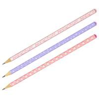 Карандаш ч/г MESHU "Hologram", HB, заточен., c фольгированием, стразы на топе, без ластика, ассорти, туба RE-MS_47376
