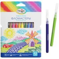 Фломастеры ГАММА "Классические" 12 цв смываемые RE-180319_11