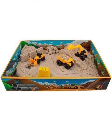 Кинетический песок "Космический песок" Стройка 1.5 кг с песочницей AS-K020