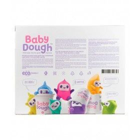 Тесто для лепки BabyDough набор 8 цветов, пастельные AS-BD021