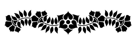 Трафарет СОНЕТ Бордюр цветочный мотив 10 x 25 см, пластиковый NP-13746603