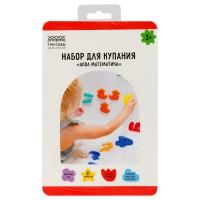 Набор для купания ТРИ СОВЫ "Аква Математика" EVA, 5 плашек, 57 элементов RE-НК003