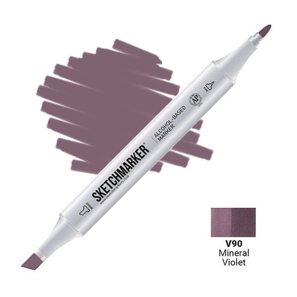Маркер SKETCHMARKER двухсторонний на спирт.основе V90 Фиолетовый минерал MPSM-V90