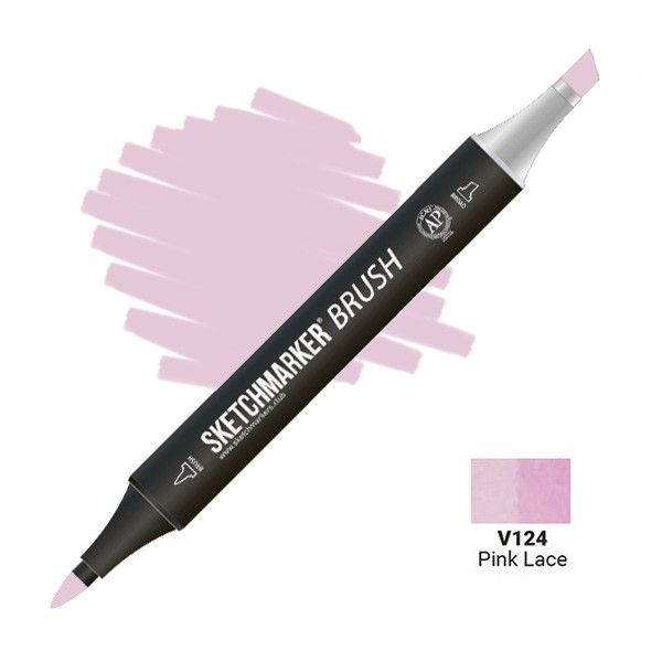 Маркер SKETCHMARKER Brush двухсторонний на спирт.основе V124 Розовые кружева MPSMB-V124