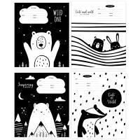 Тетрадь 18л. клетка MESHU "Black&white" RE-MS_43310