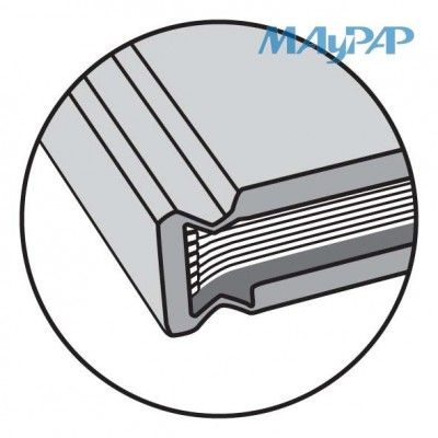 Скетчбук MayArt 140 г/м2 A5 210 x 148 мм 80 стр, черные листы, в твердом переплете MA00352