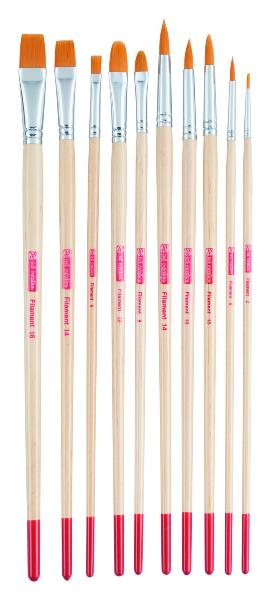 Набор кистей для масла/акрила/гуаши ART CREATION синтетика 10 шт (кругл. №2, 6, 10, 14, пл. №6, 10, 14, 18, к.я. №8, 12) MP9099232M