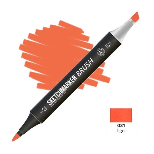 Маркер SKETCHMARKER Brush двухсторонний на спирт.основе O31 Тигровый MPSMB-O31