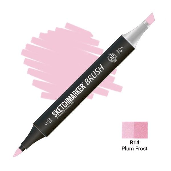 Маркер SKETCHMARKER Brush двухсторонний на спирт.основе R14 Морозная слива MPSMB-R14