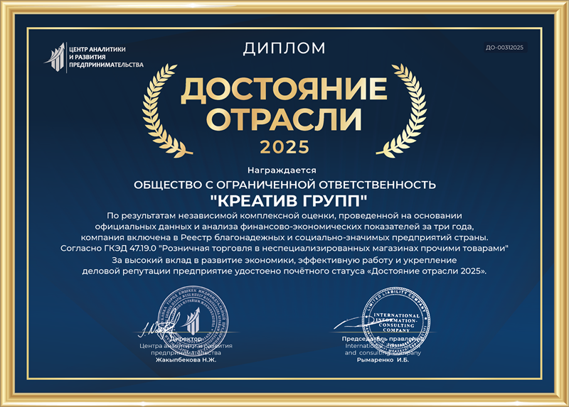 Достояние отрасли 2025