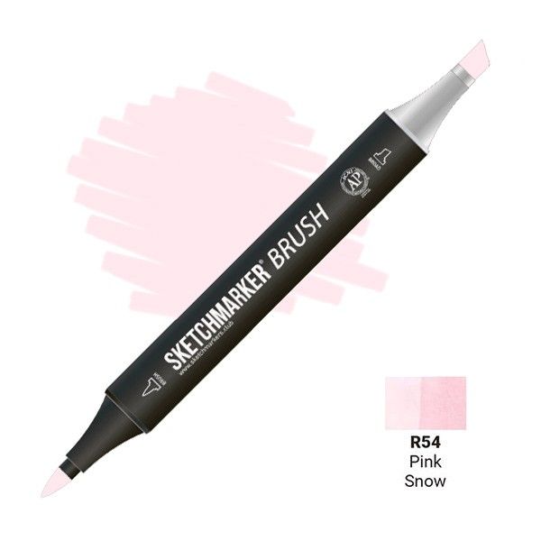 Маркер SKETCHMARKER Brush двухсторонний на спирт.основе R54 Розовый снег MPSMB-R54