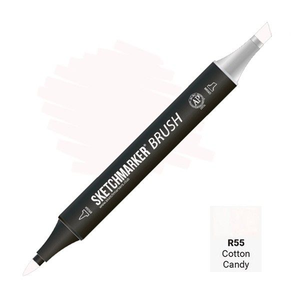 Маркер SKETCHMARKER Brush двухсторонний на спирт.основе R55 Сахарная вата MPSMB-R55