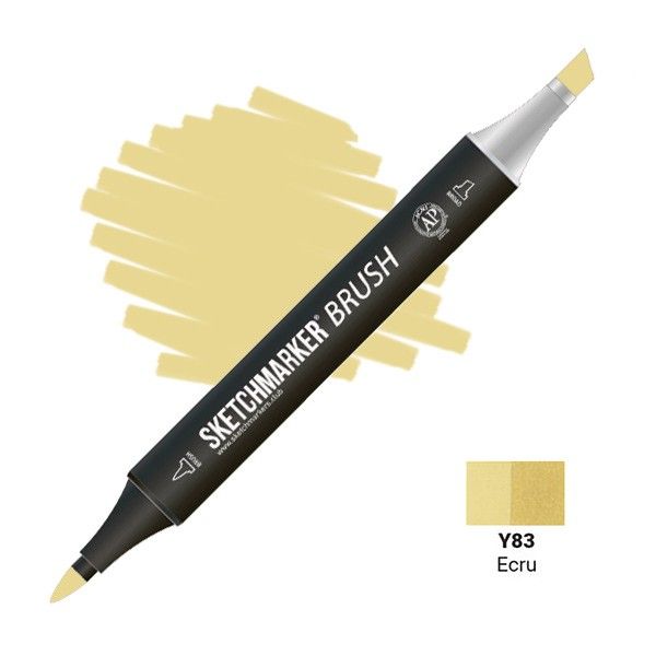 Маркер SKETCHMARKER Brush двухсторонний на спирт.основе Y83 Экрю MPSMB-Y83