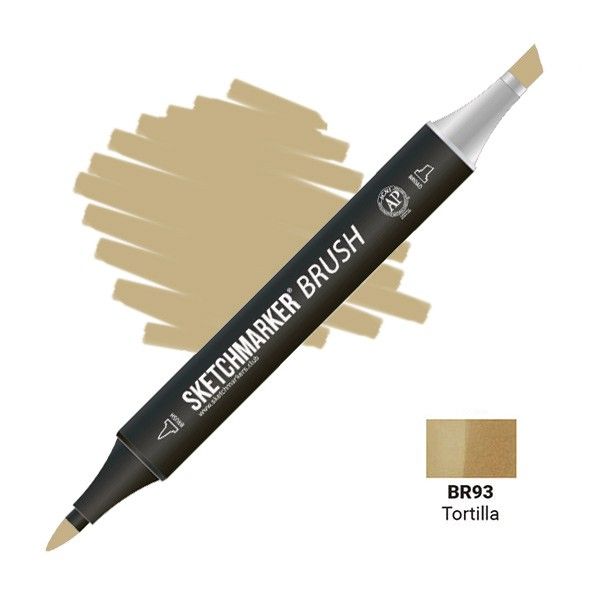 Маркер SKETCHMARKER Brush двухсторонний на спирт.основе BR93 Маисовая лепешка MPSMB-BR93