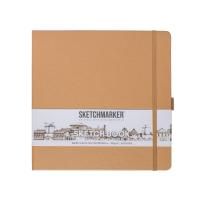 Блокнот для зарисовок SKETCHMARKER 140 г/м2 20 x 20 см 80 л твердая обложка Капучино MP23147305SM