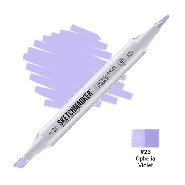 Маркер SKETCHMARKER двухсторонний на спирт.основе V23 фиалковый MPSM-V23