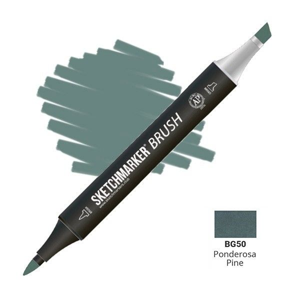 Маркер SKETCHMARKER Brush двухсторонний на спирт.основе BG50 Орегонская сосна MPSMB-BG50