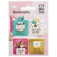 Закладки магнитные для книг 4 шт MESHU "Key to heart" RE-MS_46740