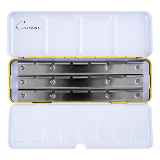 Пенал для акварели на 21 кювету СОНЕТ металл, жёлтый NP-1751301320