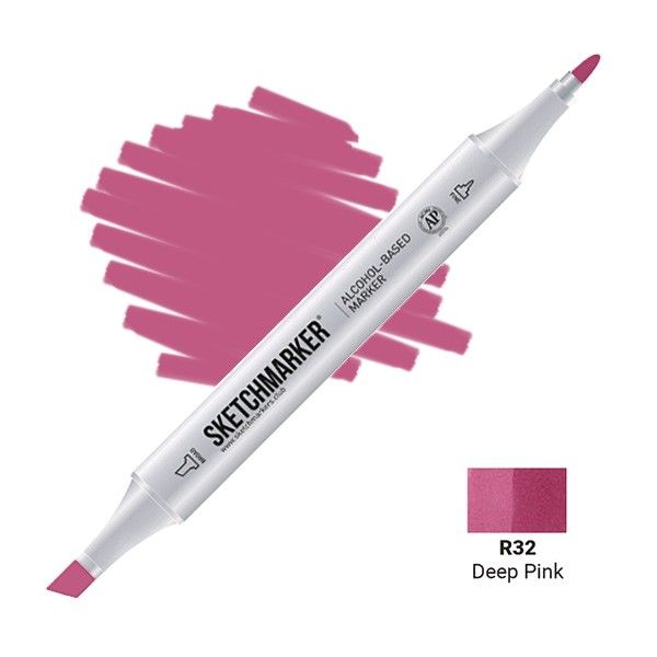 Маркер SKETCHMARKER двухсторонний на спирт.основе R32 Глубокий Розовый MPSM-R32