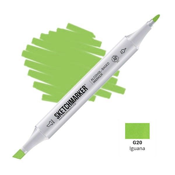 Маркер SKETCHMARKER двухсторонний на спирт.основе G20 Игуана MPSM-G20
