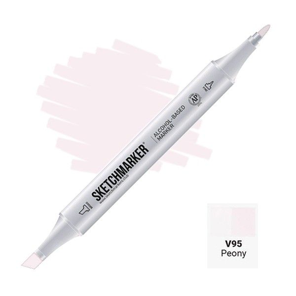 Маркер SKETCHMARKER двухсторонний на спирт.основе V95 Пион MPSM-V95