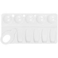 Палитра ГАММА прямоугольная, 10 ячеек, белая, пластик RE-10122024