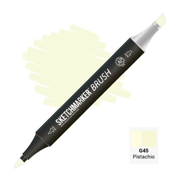 Маркер SKETCHMARKER Brush двухсторонний на спирт.основе G45 Фисташковый MPSMB-G45