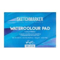 Альбом-склейка для акварели SKETCHMARKER 300 г/м2 21 x 31 см 10 л, хлопок, среднезернистая MP2131300CSM