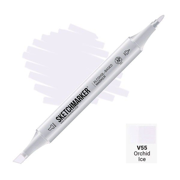 Маркер SKETCHMARKER двухсторонний на спирт.основе V55 Фиолетовый лед MPSM-V55