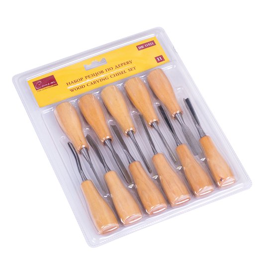 Набор резцов по дереву СОНЕТ 11 шт, в блистере NP-DK11521