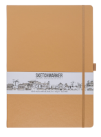 Блокнот для зарисовок SKETCHMARKER 140 г/м2 21 x 29.7 см 80 л твердая обложка Капучино MP23147304SM