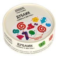 Игра настольная ТРИ СОВЫ "Дублик. Цифры и фигуры" 30 карточек, картонная коробка RE-НИ_49425