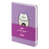 Ежедневник недатированный А5 136л. MESHU "Magic. Catffee house" кожзам, тон. блок, аппликация с анимированным изображением, закладка-ляссе RE-MS_53616