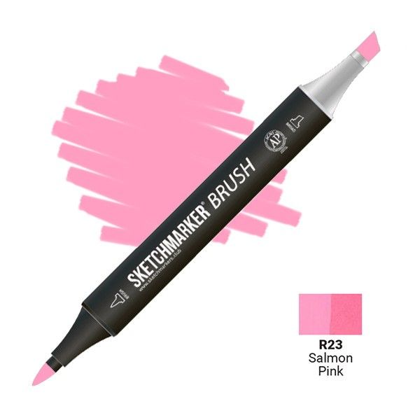 Маркер SKETCHMARKER Brush двухсторонний на спирт.основе R23 Розовый лососевый MPSMB-R23