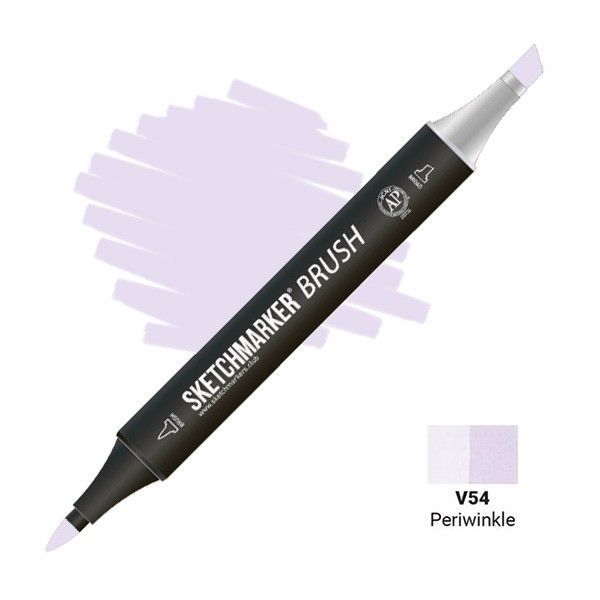 Маркер SKETCHMARKER Brush двухсторонний на спирт.основе V54 Барвинок MPSMB-V54