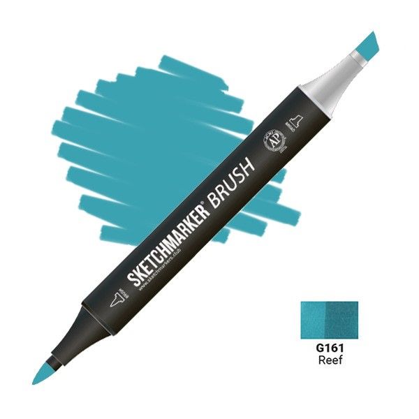 Маркер SKETCHMARKER Brush двухсторонний на спирт.основе G161 Риф MPSMB-G161