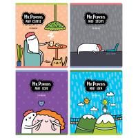 Тетрадь 48л. A5 клетка MESHU "Mr. Pupkins" выб. лак, ТВИН-лак RE-MS_49782