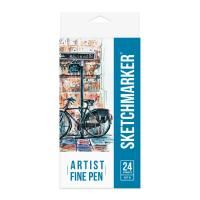 Набор капиллярных ручек SKETCHMARKER Artist fine pen Basic 2 24 цв MPAFP-24BAS2
