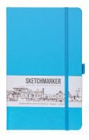 Блокнот для зарисовок SKETCHMARKER 140 г/м2 13 x 21 см 80 л, твердая обложка, Синий Карибский MP23148013SM