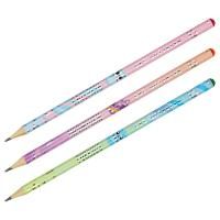 Карандаш ч/г MESHU "Meowspace" HB заточенные, c фольгированием, стразы на топе, без ластика, ассорти RE-MS_47379