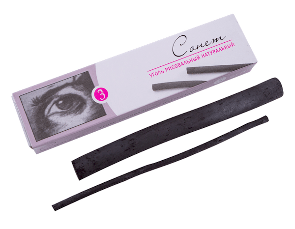 Набор угля натурального СОНЕТ 3 шт, диаметр 10-12 мм 2 шт, диаметр 3-4 мм 1 шт, в картонной коробке NP-4541009