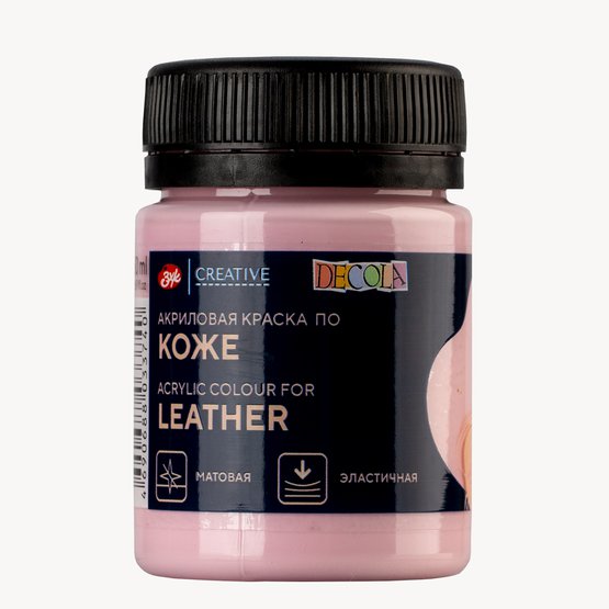Краска акриловая по коже DECOLA банка 50 мл, 370 Сакура NP-26128370