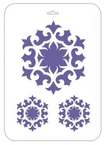 Трафарет СОНЕТ Орнаментальная розетка 1, 22 x 31 см, пластиковый NP-13746583