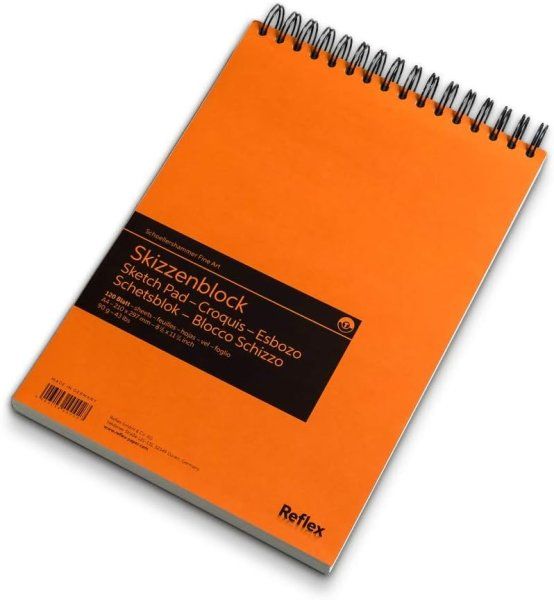 Блок для скетчинга REFLEX Studioline Sketching 90 г/м2 A4 120 л, гладкая, спираль RX-VF5003610